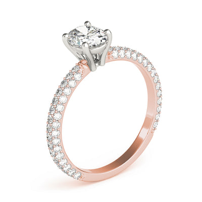 Oval Multi Row Solitaire Ring