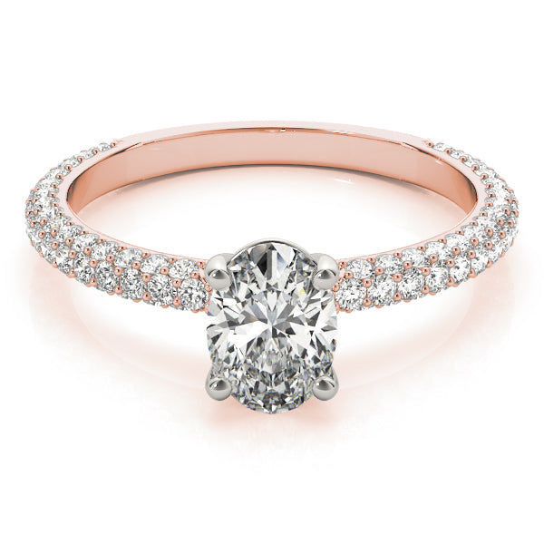 Oval Multi Row Solitaire Ring