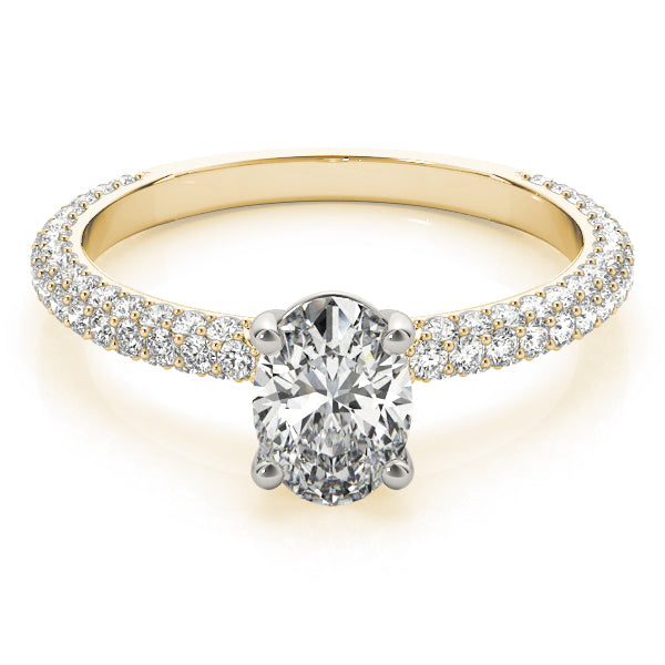 Oval Multi Row Solitaire Ring