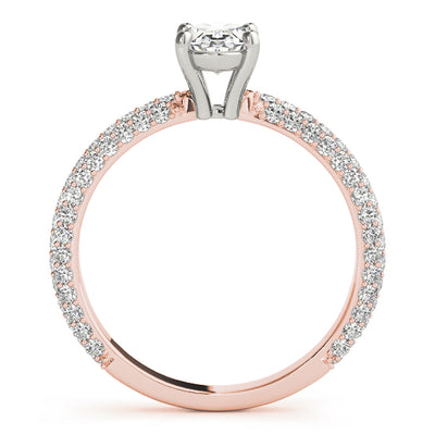 Oval Multi Row Solitaire Ring