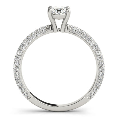 Oval Multi Row Solitaire Ring