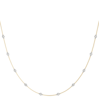 Floating Cosmopolitan Necklace 10 Stone