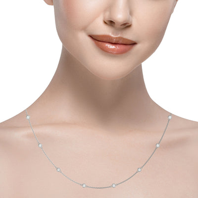 Floating Cosmopolitan Necklace 10 Stone