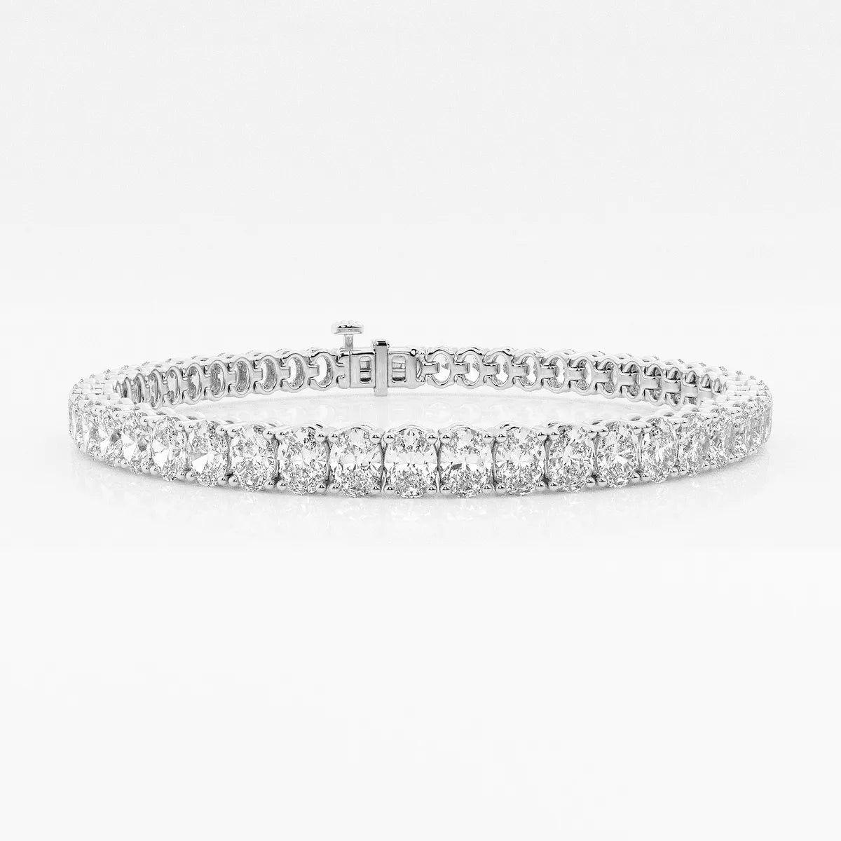 Oval Lab Grown Diamond Tennis Bracelet