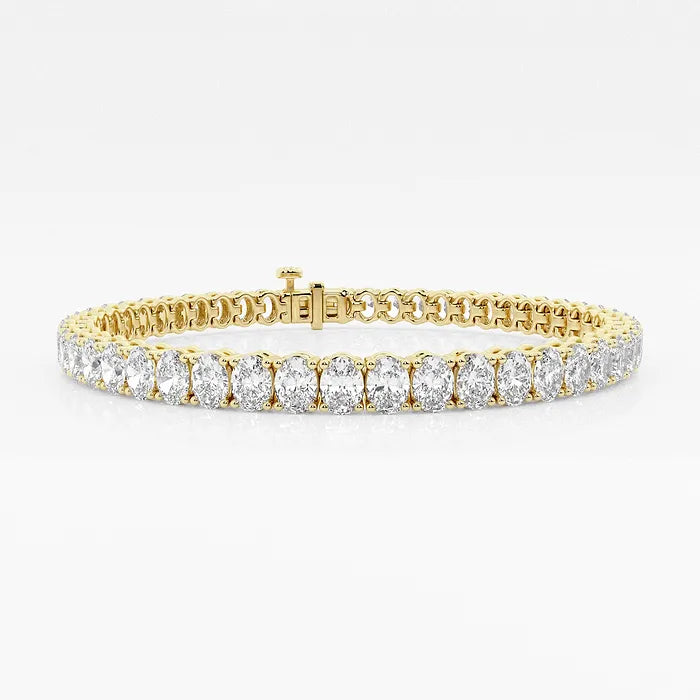 Oval Lab Grown Diamond Tennis Bracelet