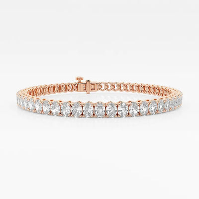 Oval Lab Grown Diamond Tennis Bracelet