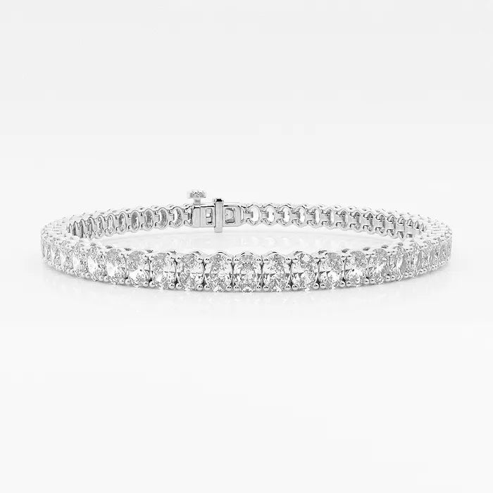 Oval Lab Grown Diamond Tennis Bracelet