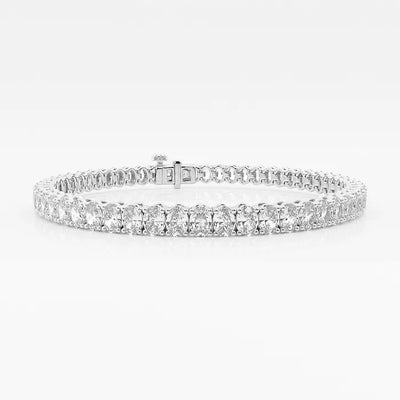 Oval Lab Grown Diamond Tennis Bracelet