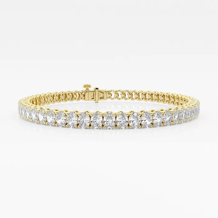 Oval Lab Grown Diamond Tennis Bracelet