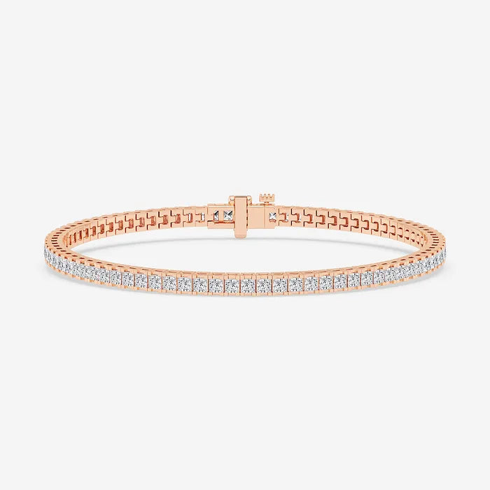 Princess Lab Grown Diamond Tennis Bracelet