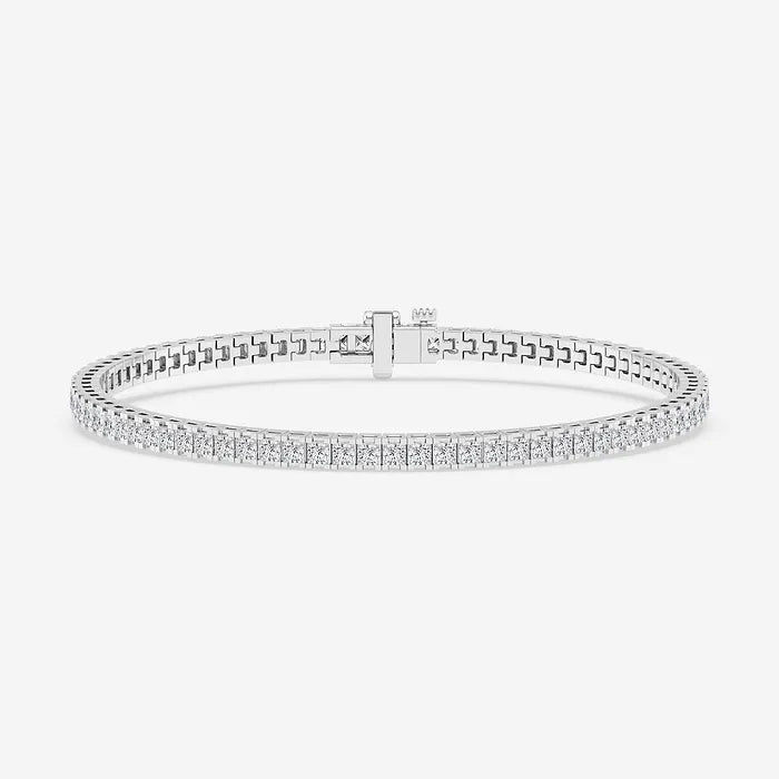 Princess Lab Grown Diamond Tennis Bracelet