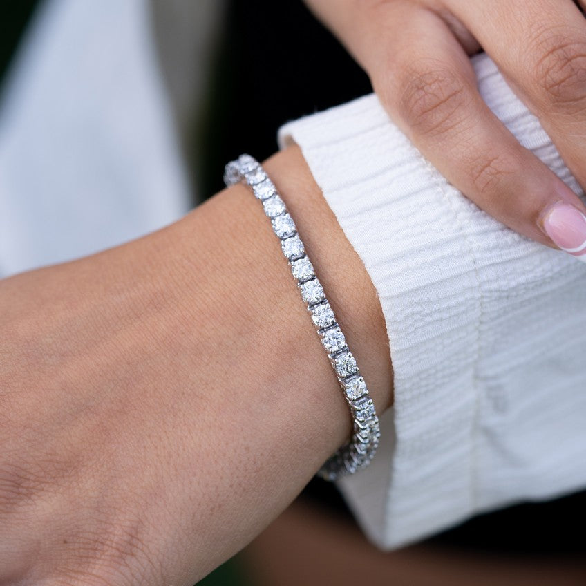 10 Carat Lab Grown Diamond Tennis Bracelet