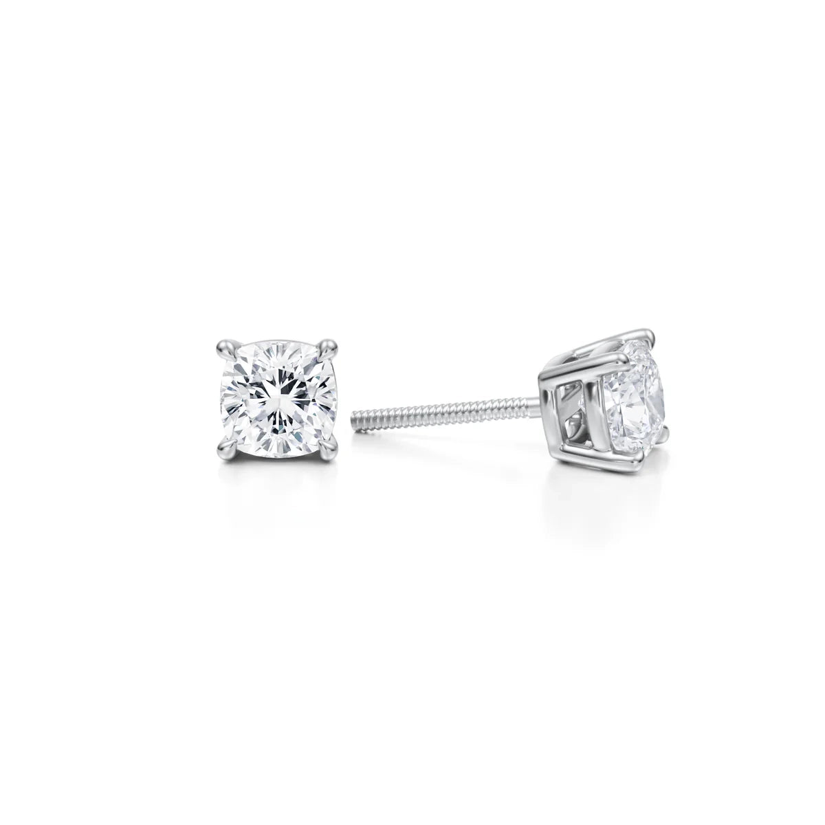 1.5 Carat Oval Lab Grown Diamond Stud Earrings