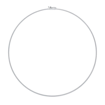 3 Carat Round Lab Grown Diamond Tennis Necklace