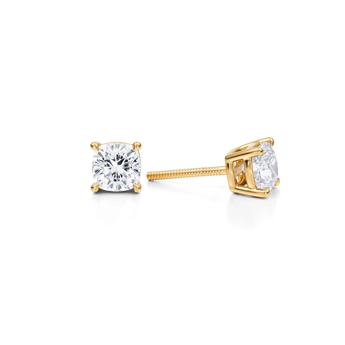 1.5 Carat Oval Lab Grown Diamond Stud Earrings