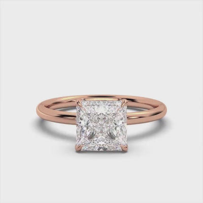 Classic Princess Solitaire Ring