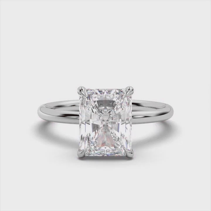 Classic Radiant Solitaire Ring