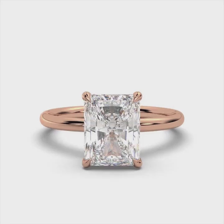 Classic Radiant Solitaire Ring