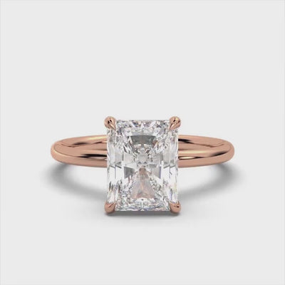 Classic Radiant Solitaire Ring