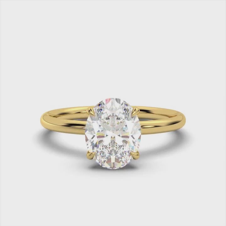 Classic Oval Solitaire Ring