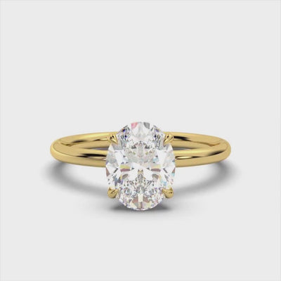 Classic Oval Solitaire Ring