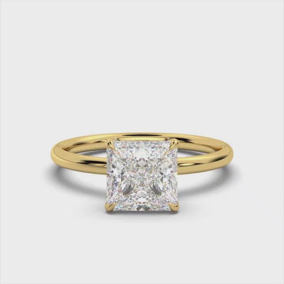 Classic Princess Solitaire Ring