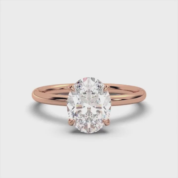 Classic Oval Solitaire Ring