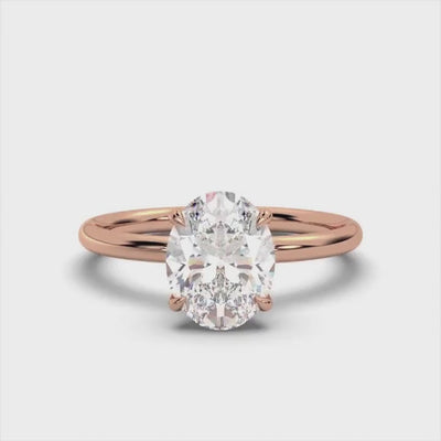 Classic Oval Solitaire Ring