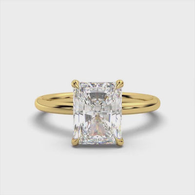 Classic Radiant Solitaire Ring