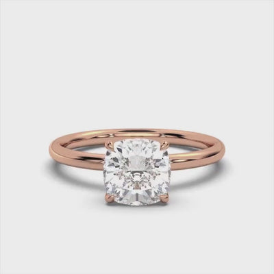 Classic Cushion Solitaire Ring