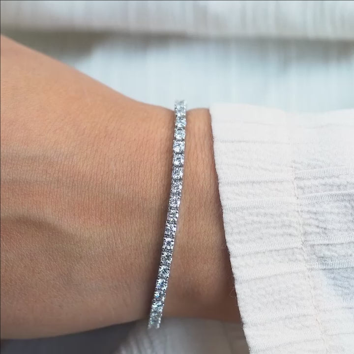 6 Carat Lab Grown Diamond Tennis Bracelet