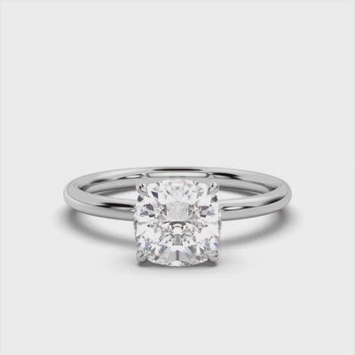 Classic Cushion Solitaire Ring